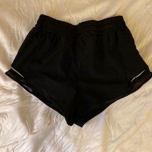 High waisted athletic shorts